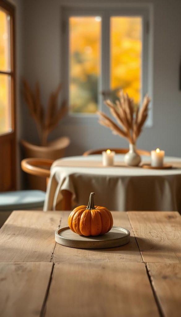 Minimalistische Herbstdeko