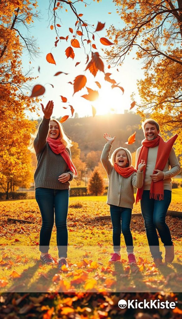 Outdoor Herbst Familie