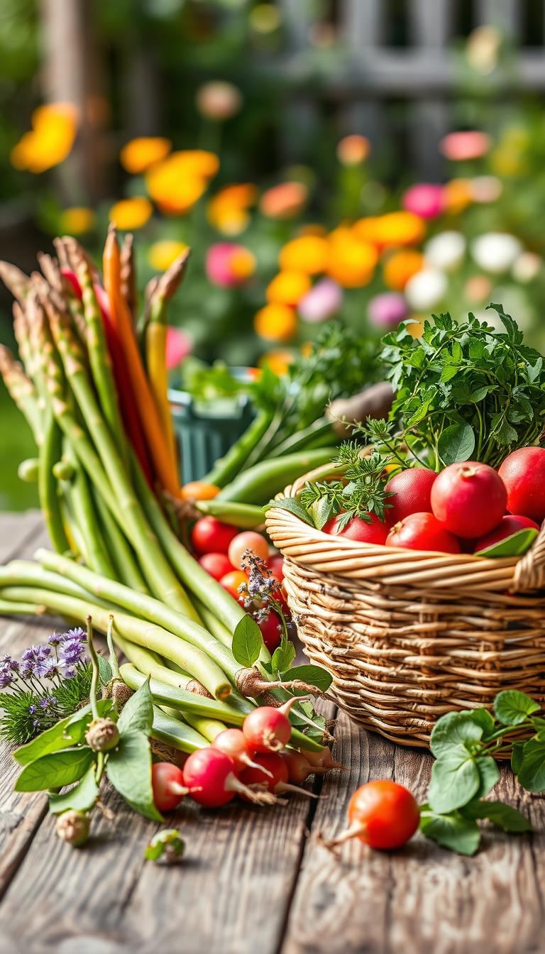 Saisonales Gemüse Frühling