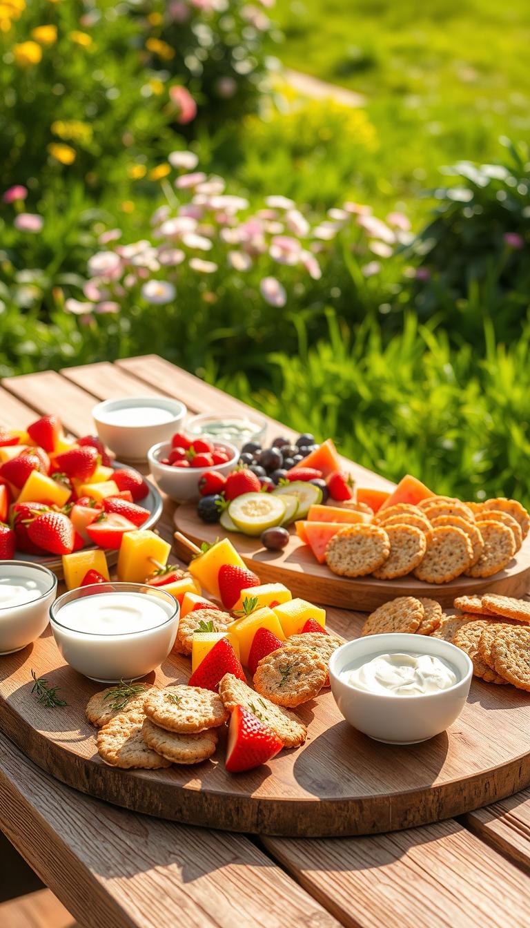 Sommer Snacks Familie