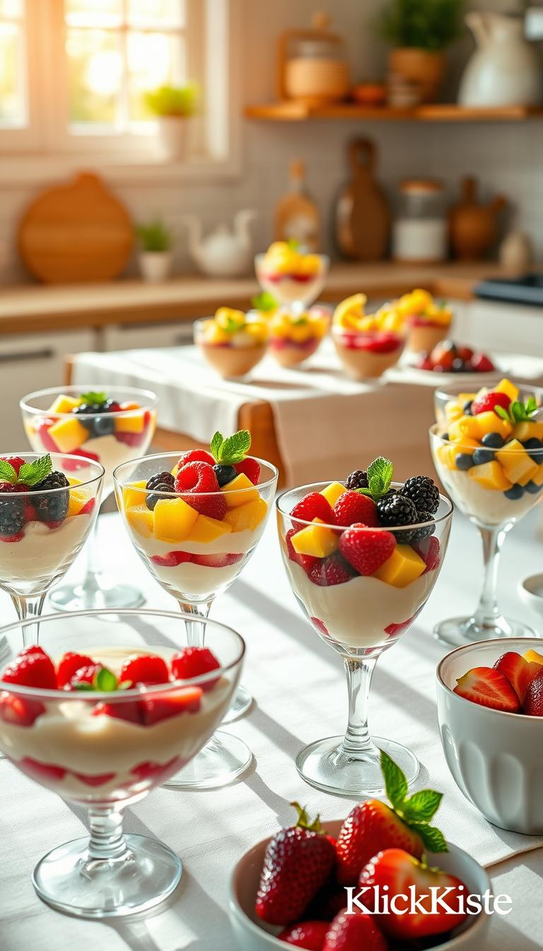 Sommerdesserts ohne Backen