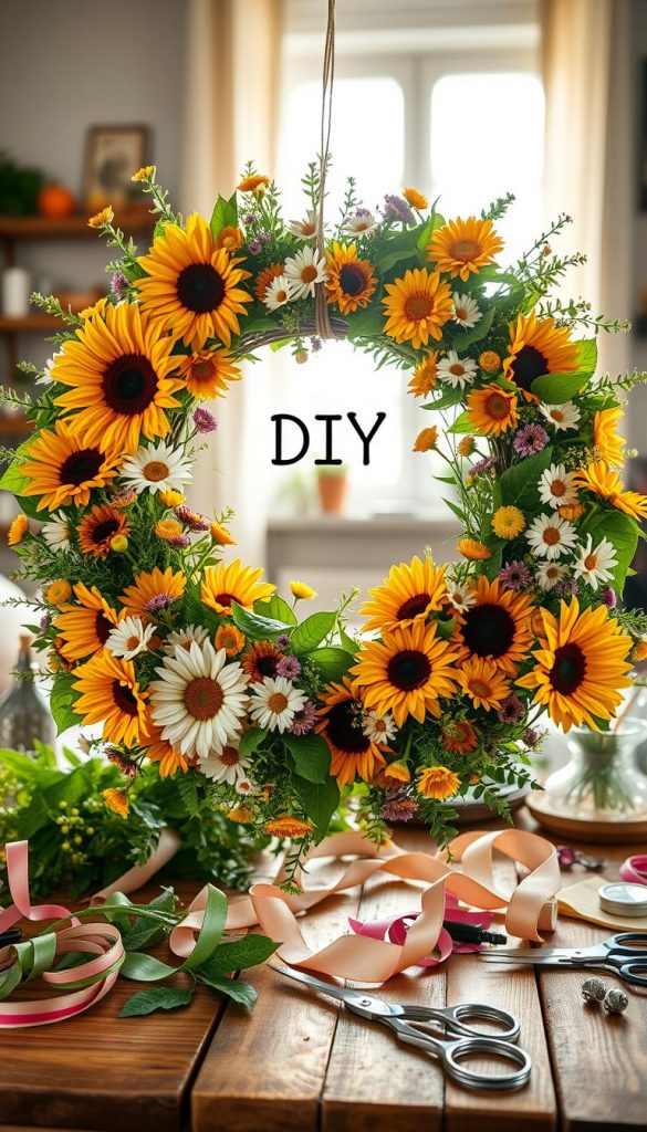 Sommerkranz DIY