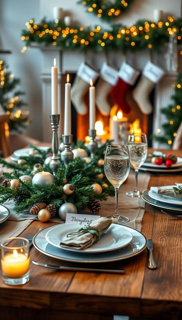 Weihnachtstisch Deko