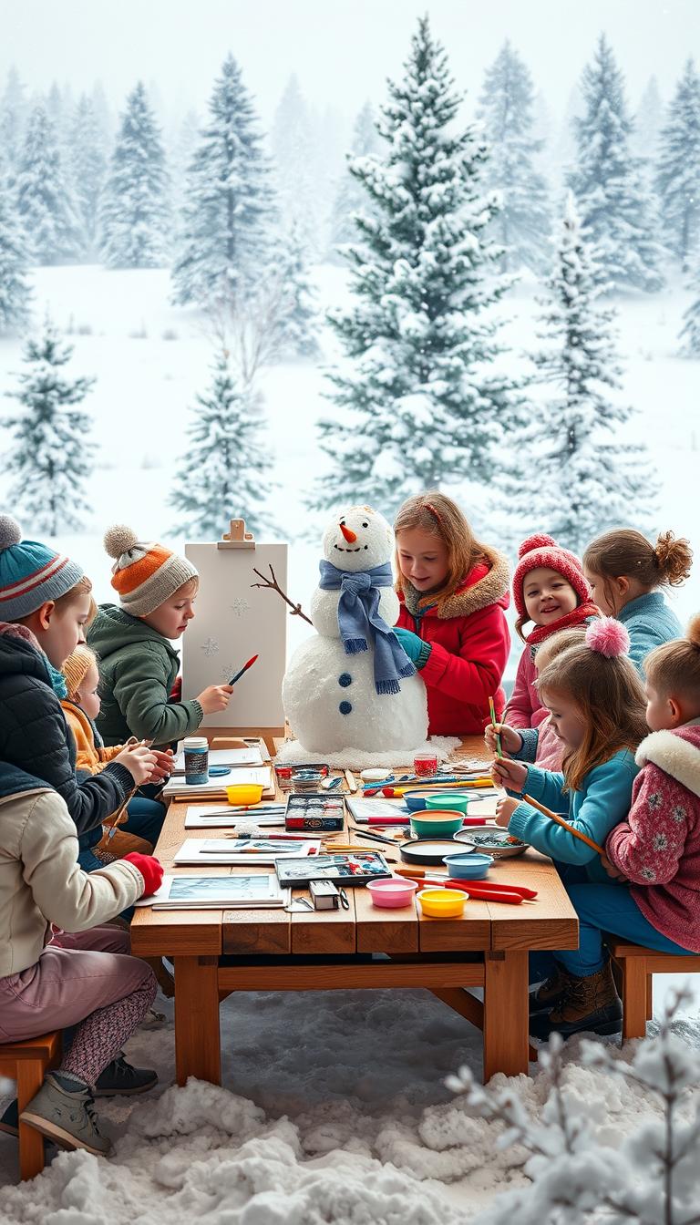 Winter Kinder Kreativ