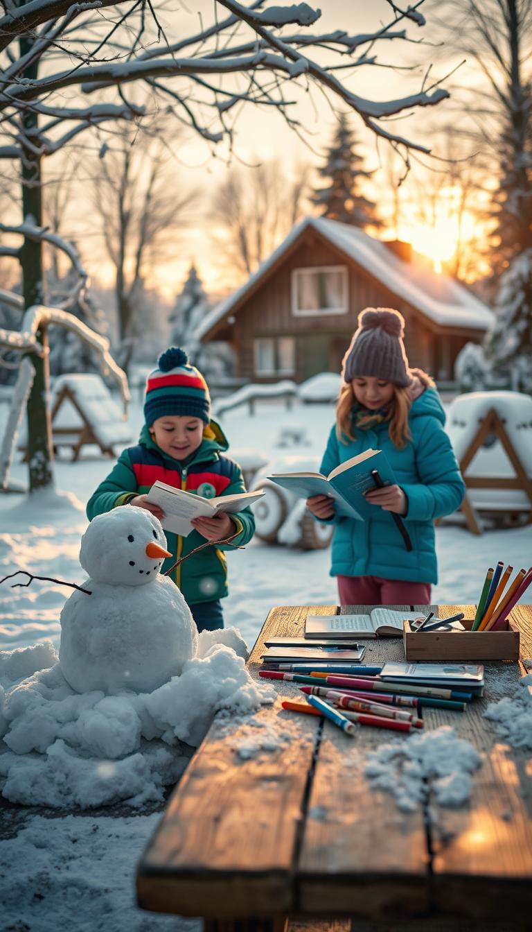 Winter Lernen Kinder