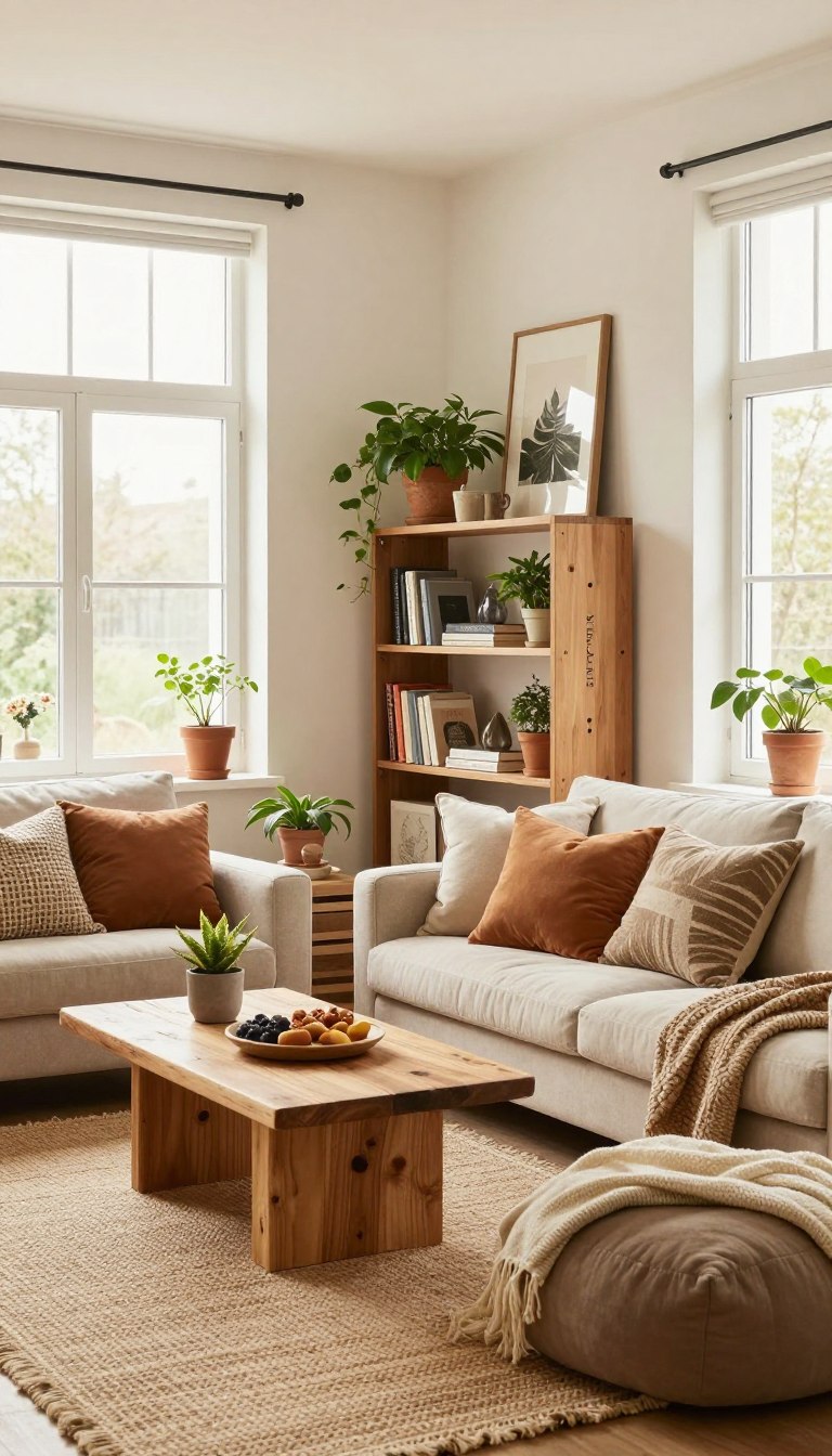 deko für offene wohnbereiche