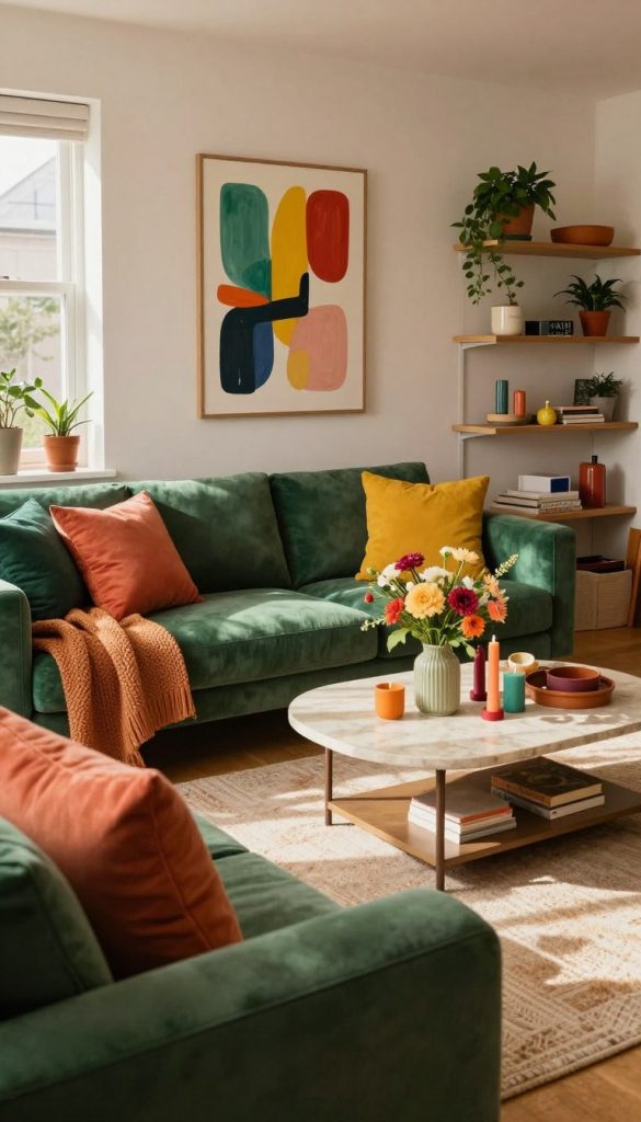 diy bold color accents