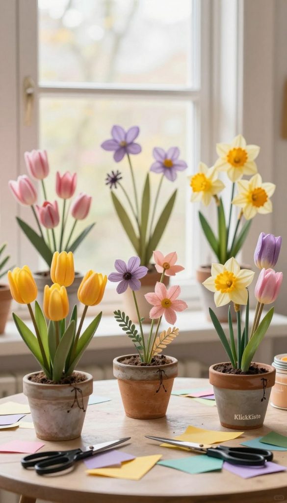 diy frühlingsblumen basteln