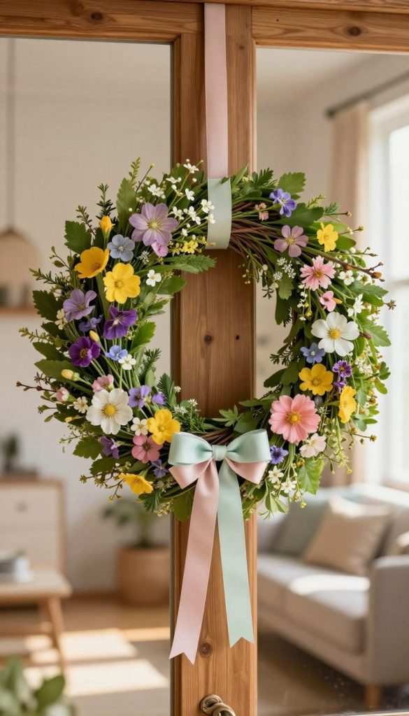 diy frühlingskranz modern