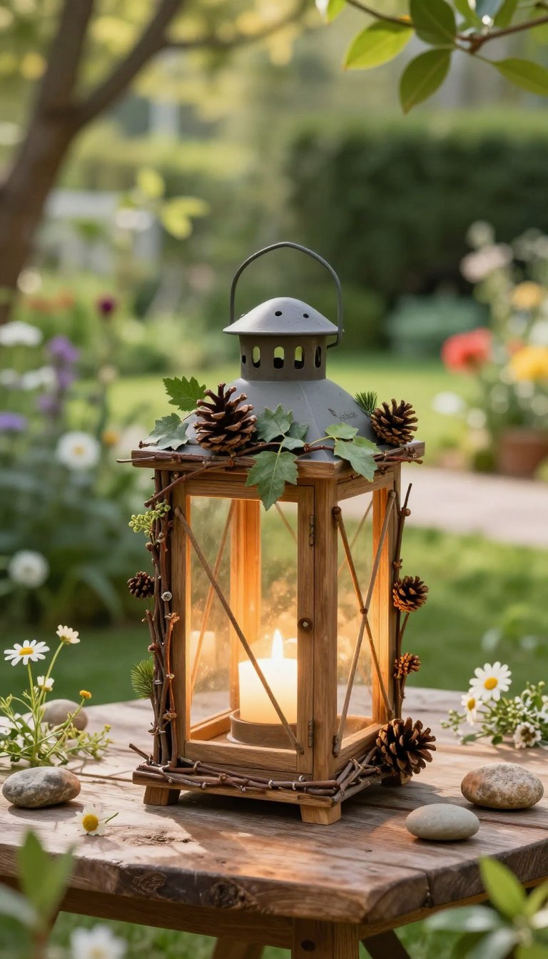 diy gartenlaternen naturmaterial