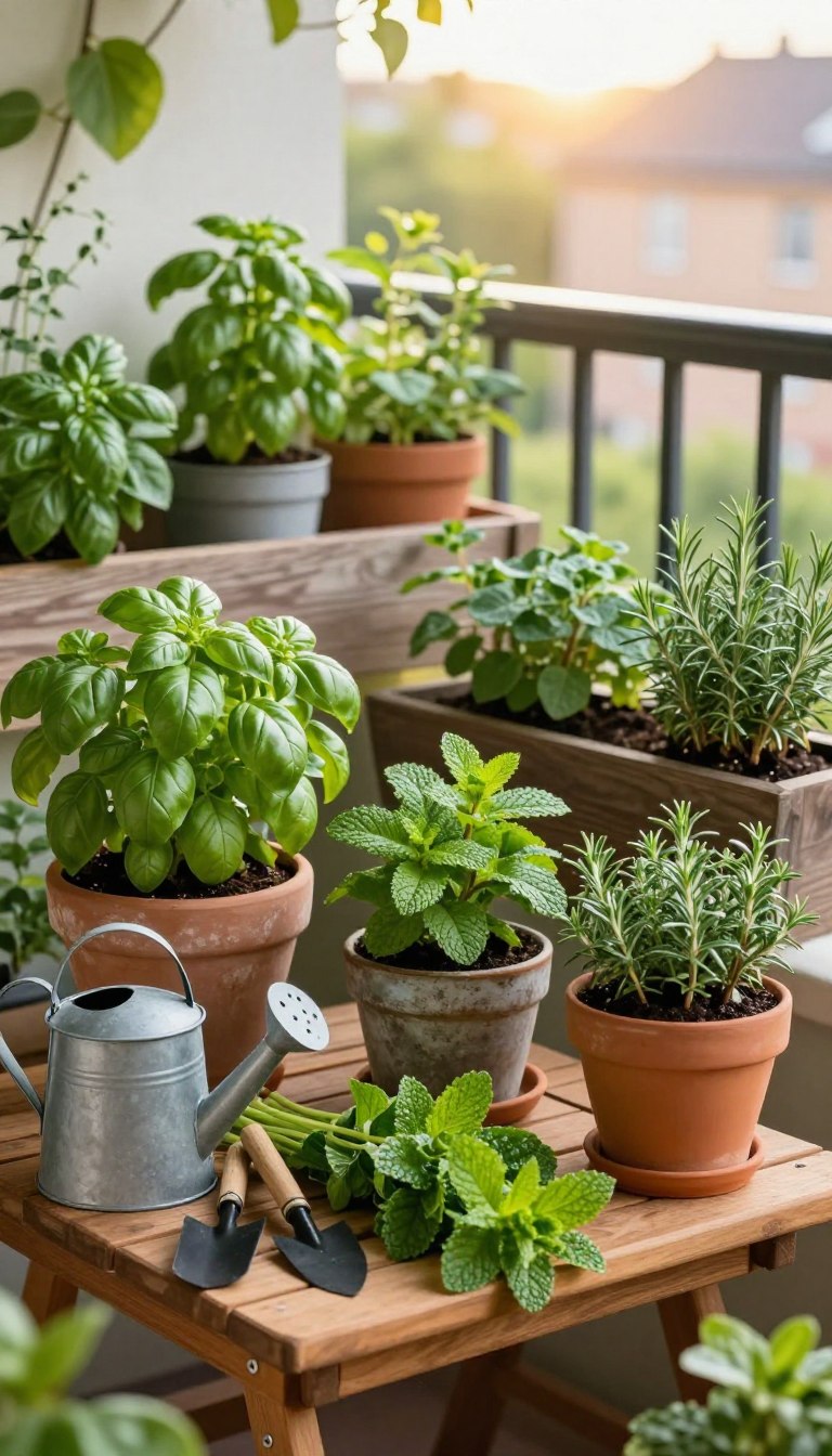 diy kräuterbeet balkon