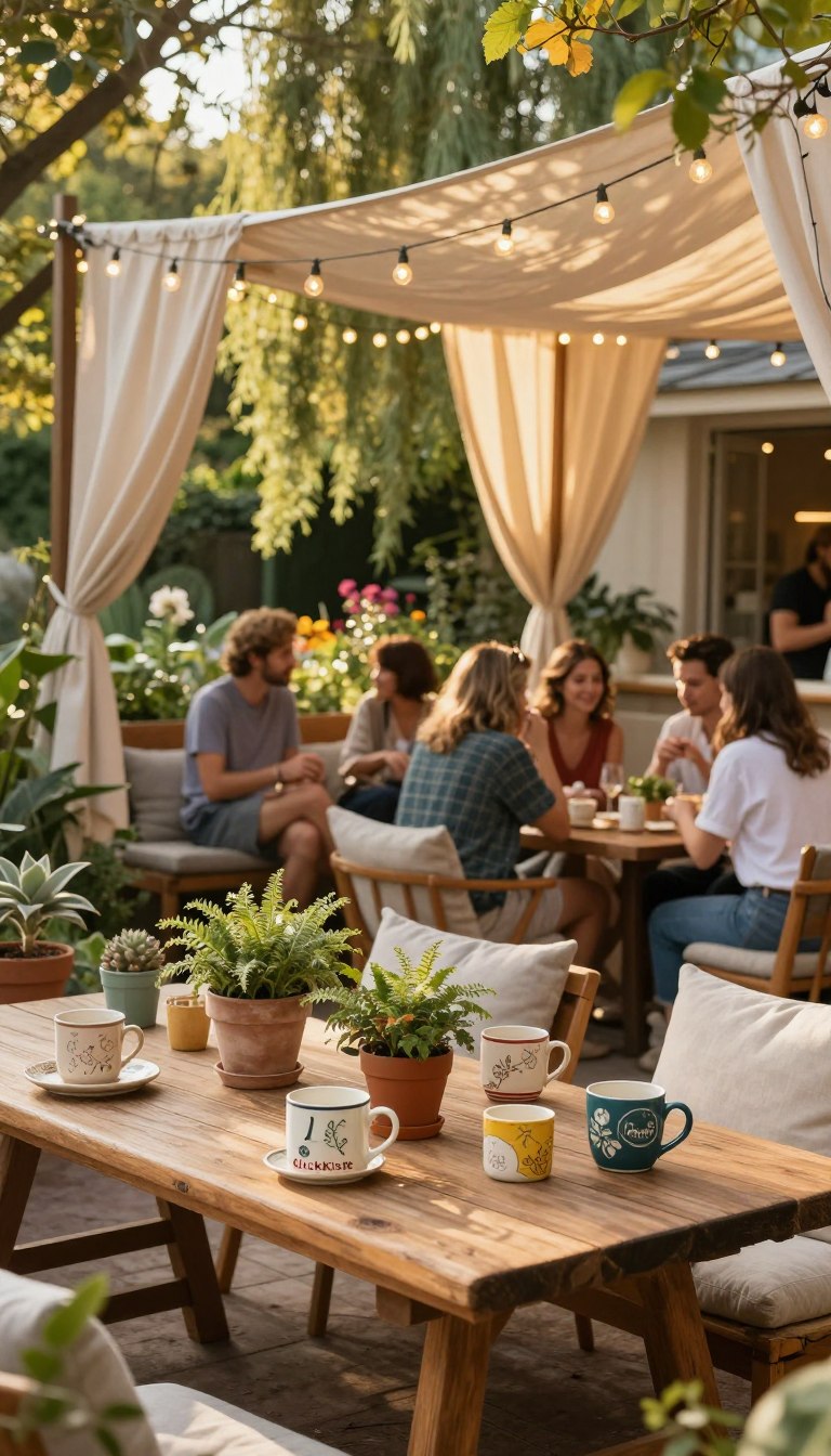 diy outdoor café vibes