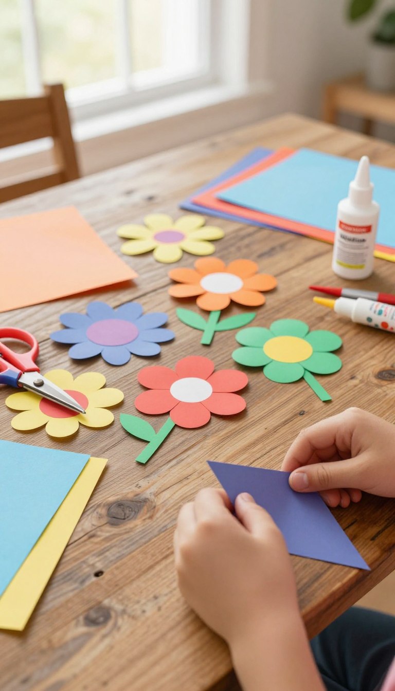 diy papierblumen kinder