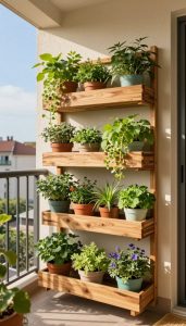 diy pflanzenwand balkon