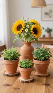 diy terrakotta tischdeko