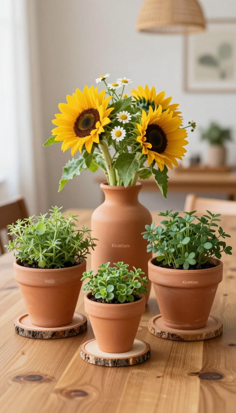 diy terrakotta tischdeko