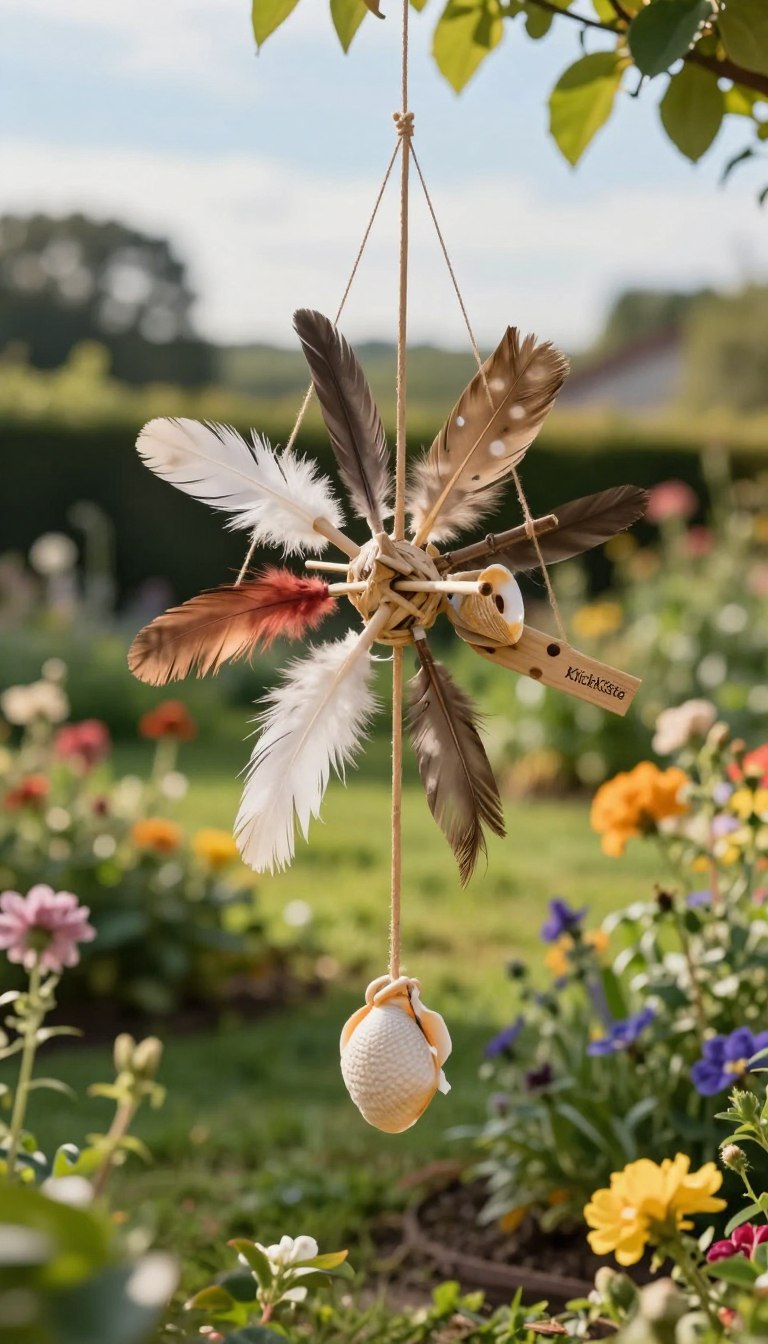 diy windspiel naturmaterial