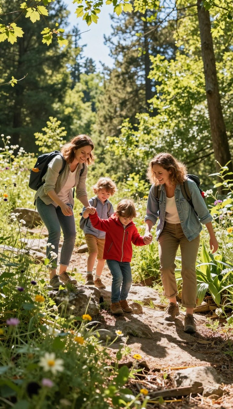 familien outdoor abenteuer