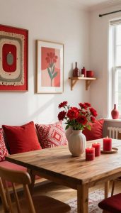 farbakzente rot interior