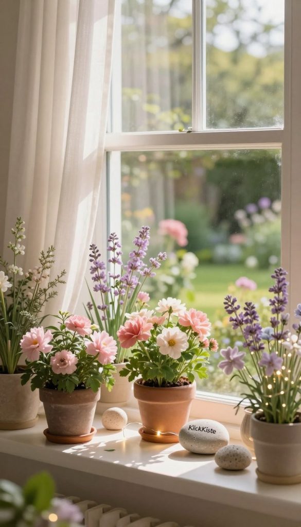 frühjahr fensterbank deko