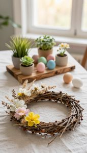 frühlingsdeko naturmaterial