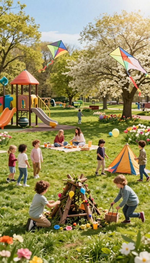 kinder outdoor spiele frühjahr