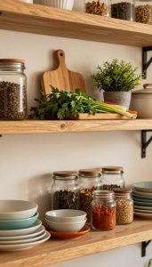 küchenregal styling ideen