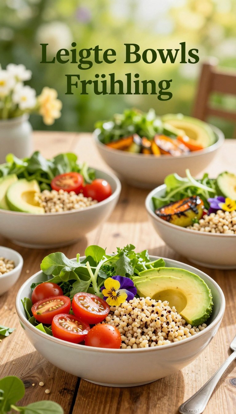 leichte bowls frühling
