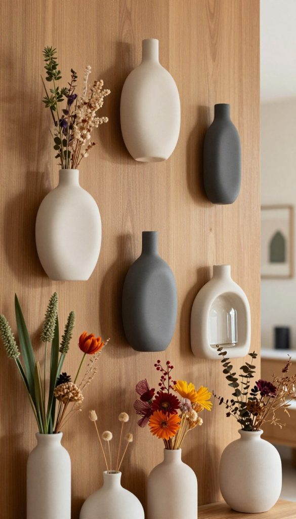 moderne wandvasen styling