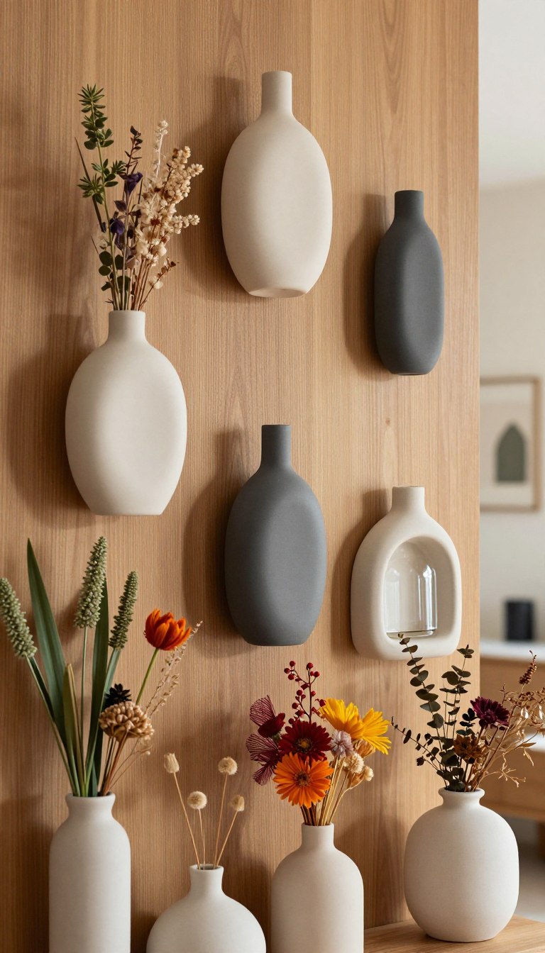 moderne wandvasen styling
