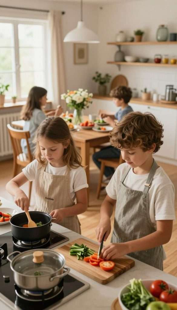 selbstständige kinder im haushalt