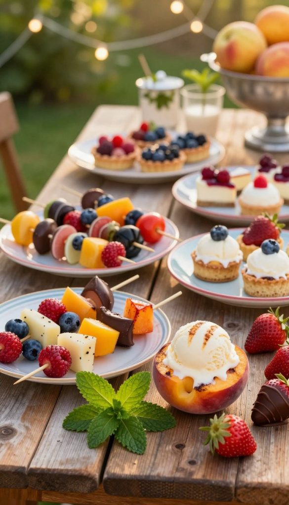 sommer grill dessert