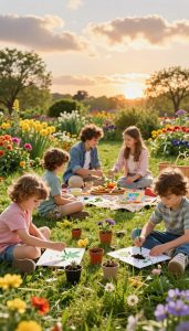 spielerische lernideen frühling