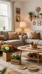 upcycling karton deko