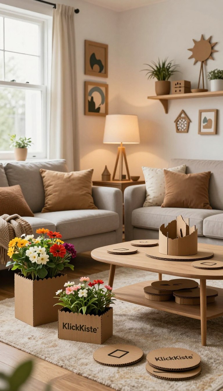 upcycling karton deko