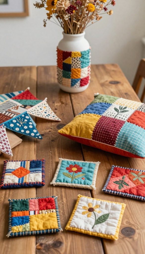 upcycling stoffreste deko