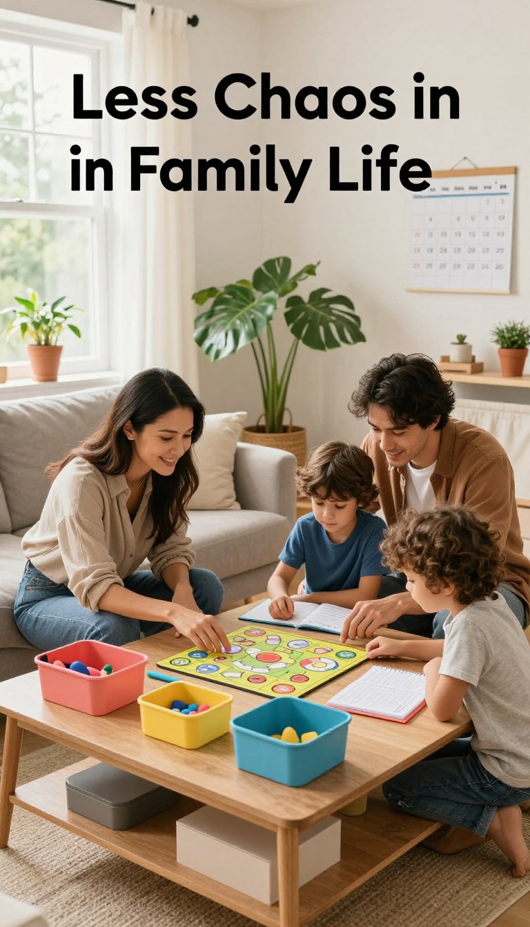 weniger chaos im familienalltag