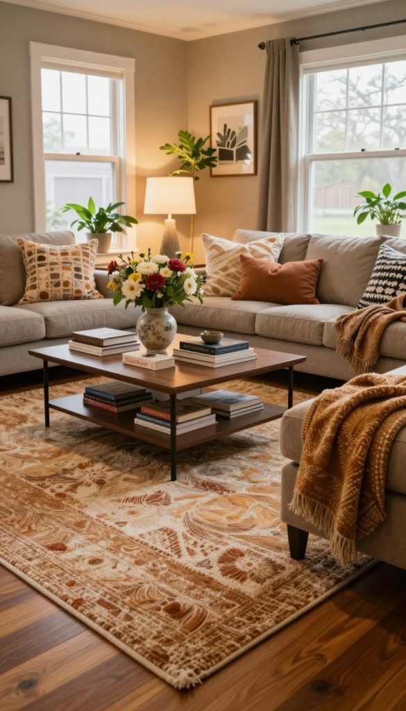 wohnzimmer layering ideen