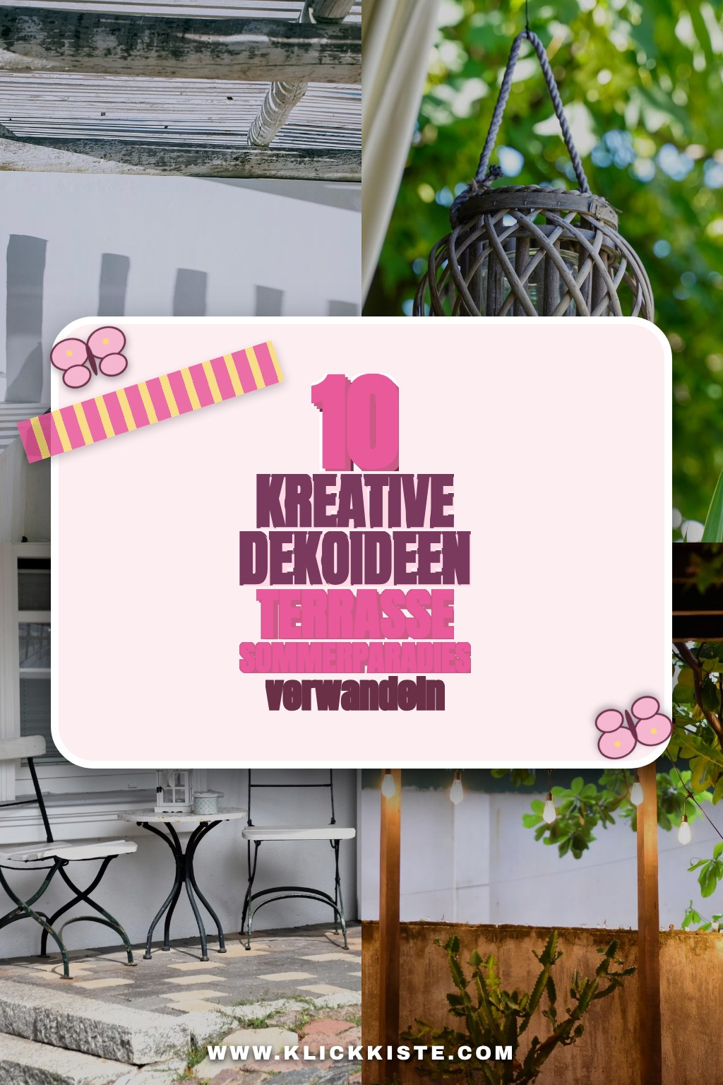 10 kreative Dekoideen die deine Terrasse in ein Sommerparadies verwandeln