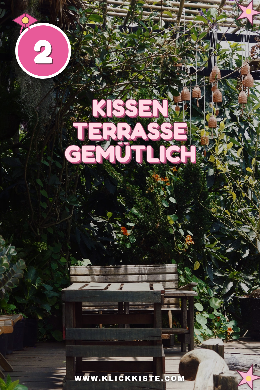 Pinterest Pin So wählst du die richtigen Kissen für deine Terrasse
