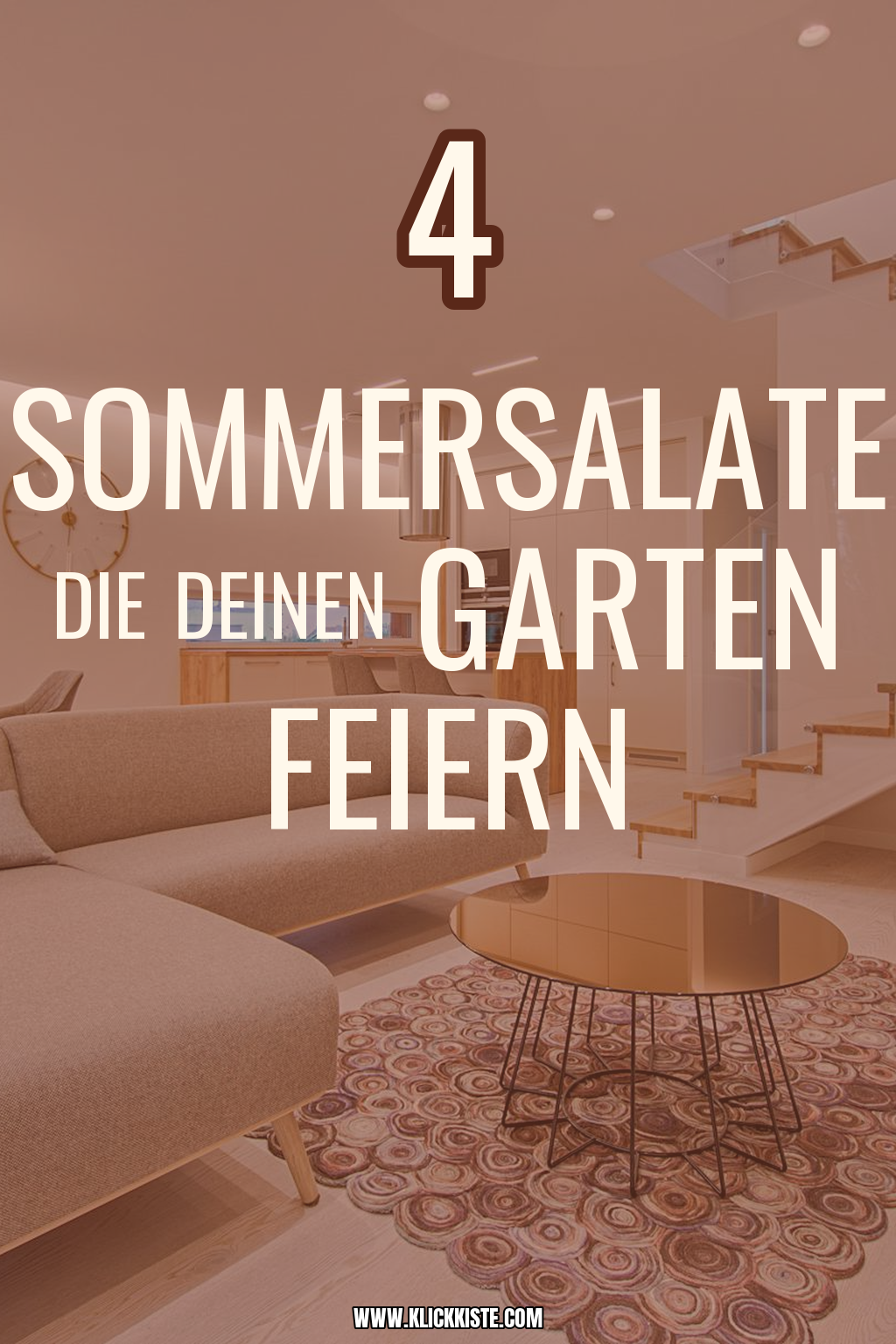 Pinterest Pin Kreative Sommersalate aus dem eigenen Garten