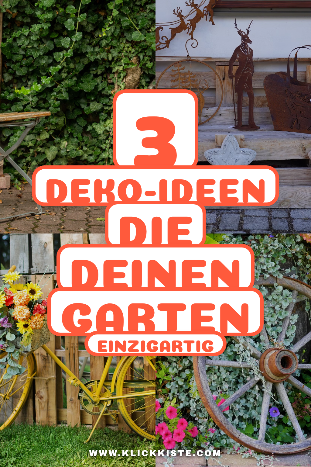 Pinterest Pin Diese Deko-Ideen machen deinen Garten einzigartig