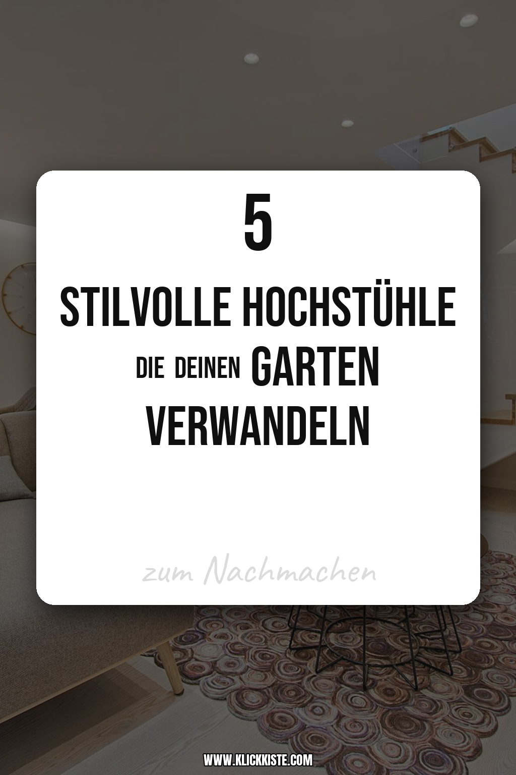 Pinterest Pin Diese Hochstühle verwandeln deinen Garten in ein Designerparadies