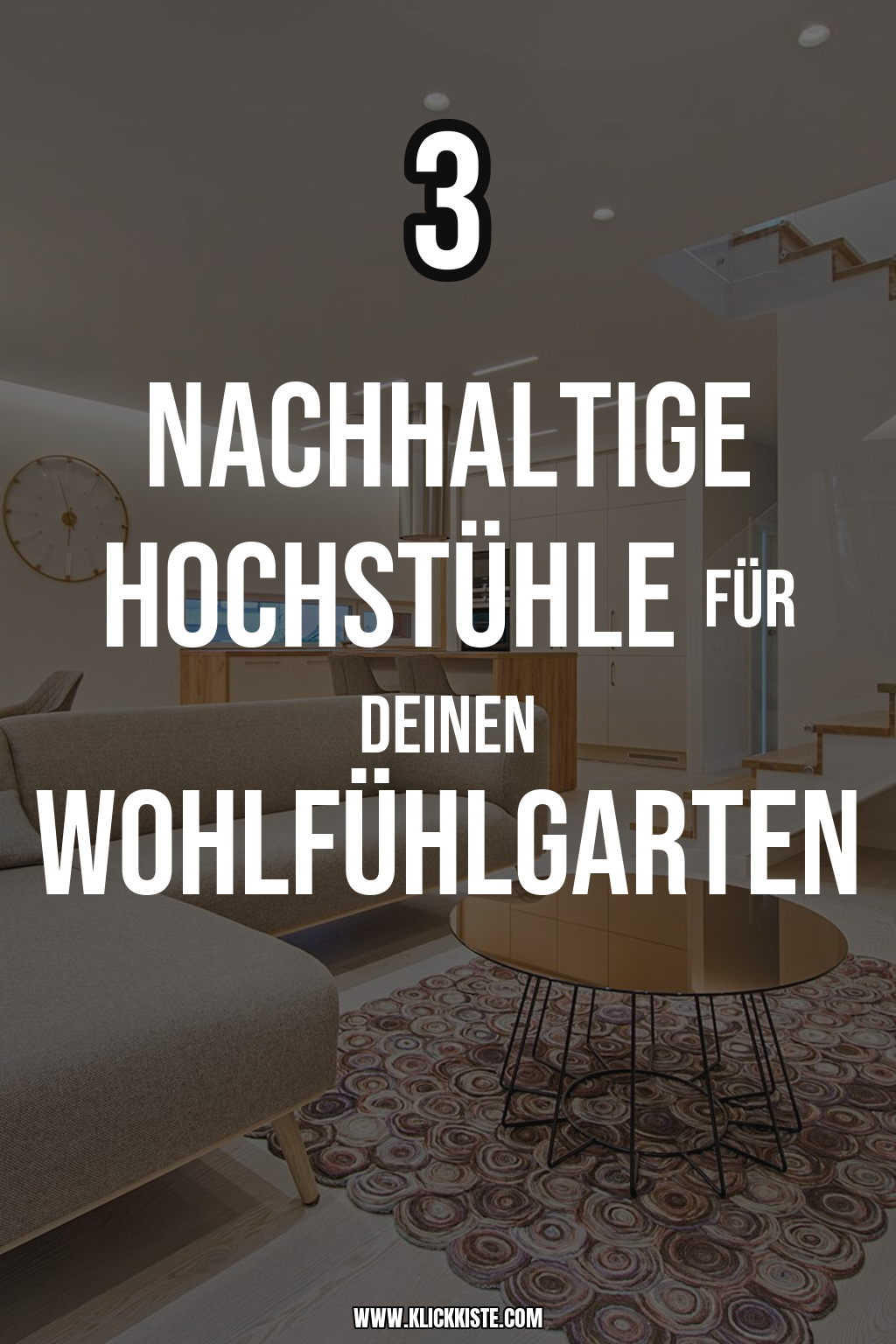 Pinterest Pin Entdecke diese nachhaltig designten Hochstühle für deinen Garten