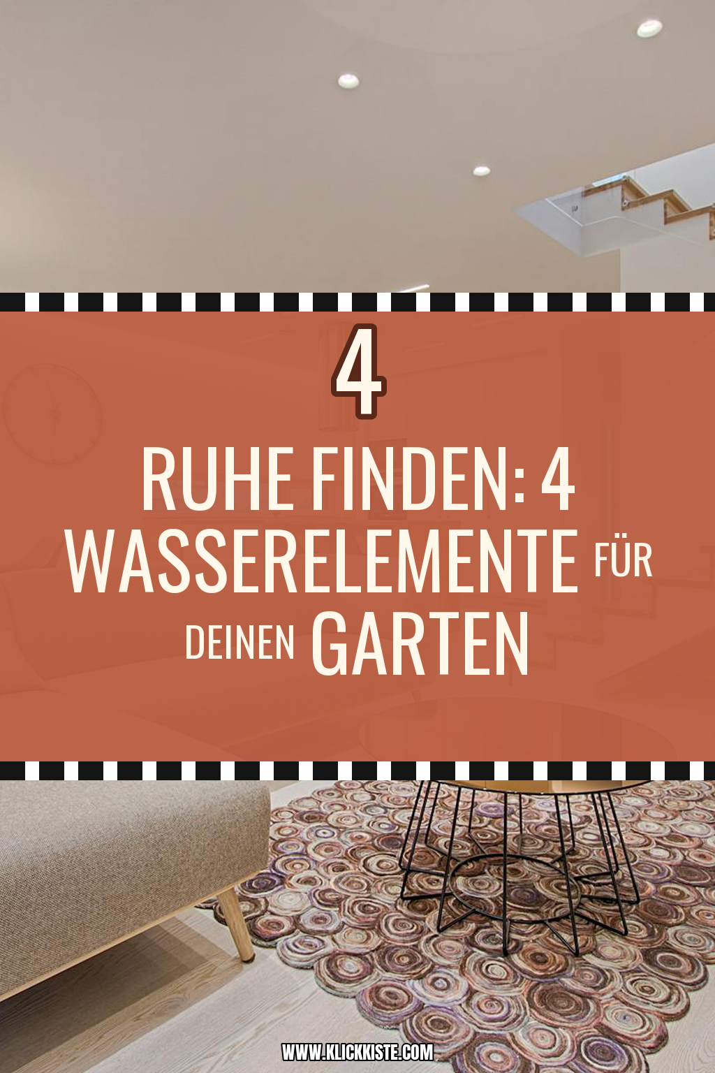Pinterest Pin Mit diesen Wasserelementen bringst du Ruhe in den Garten
