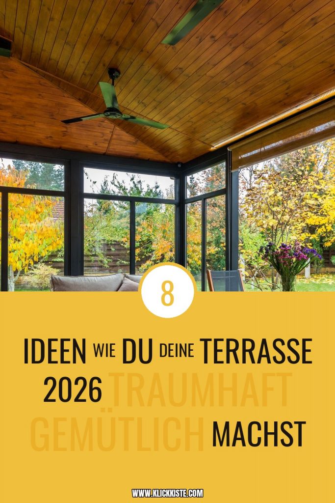 8 Ideen wie du deine Terrasse 2026 traumhaft gemütlich machst
