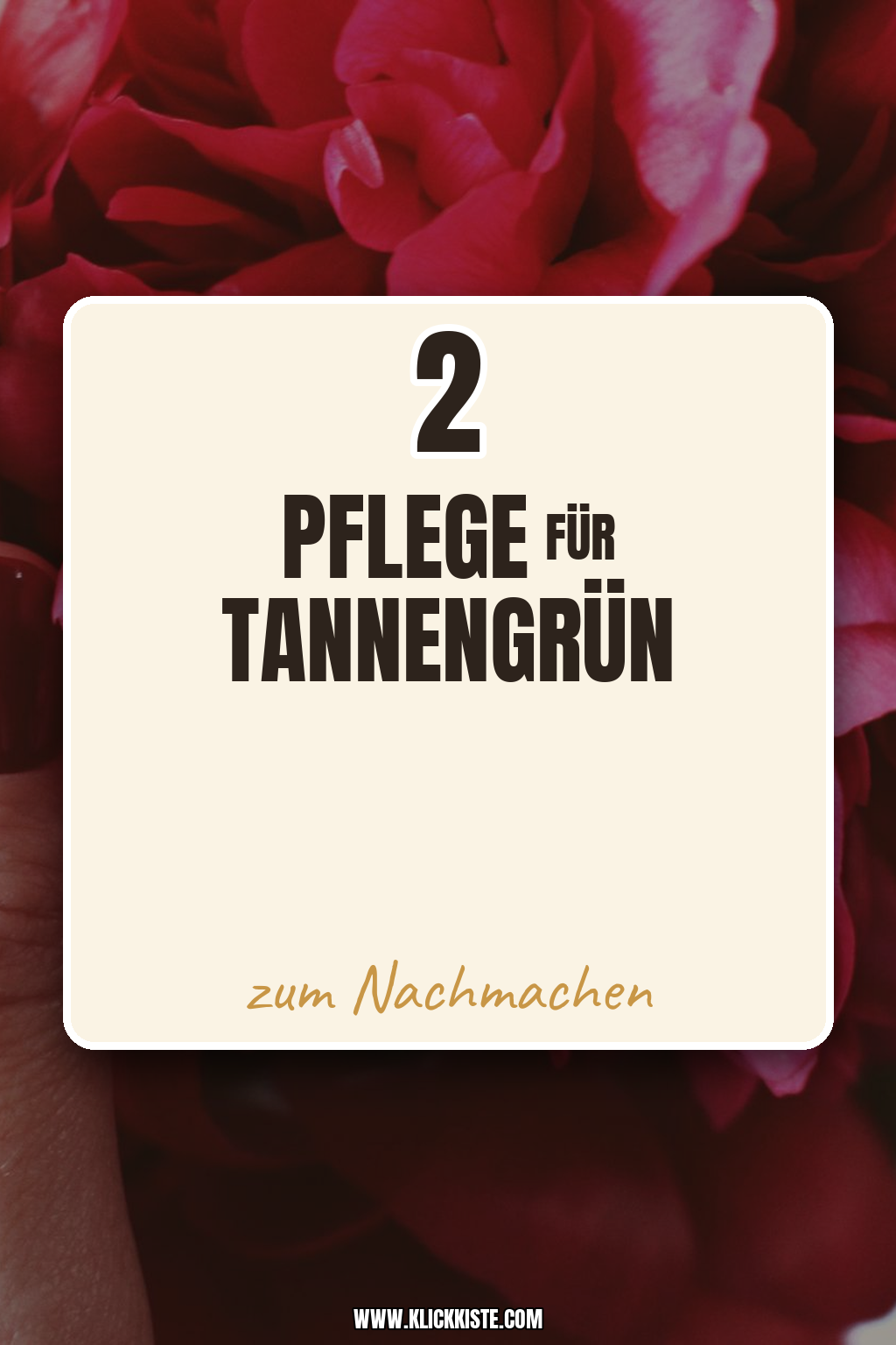 Pinterest Pin Pflege für Tannengrün-Gloss-Nails