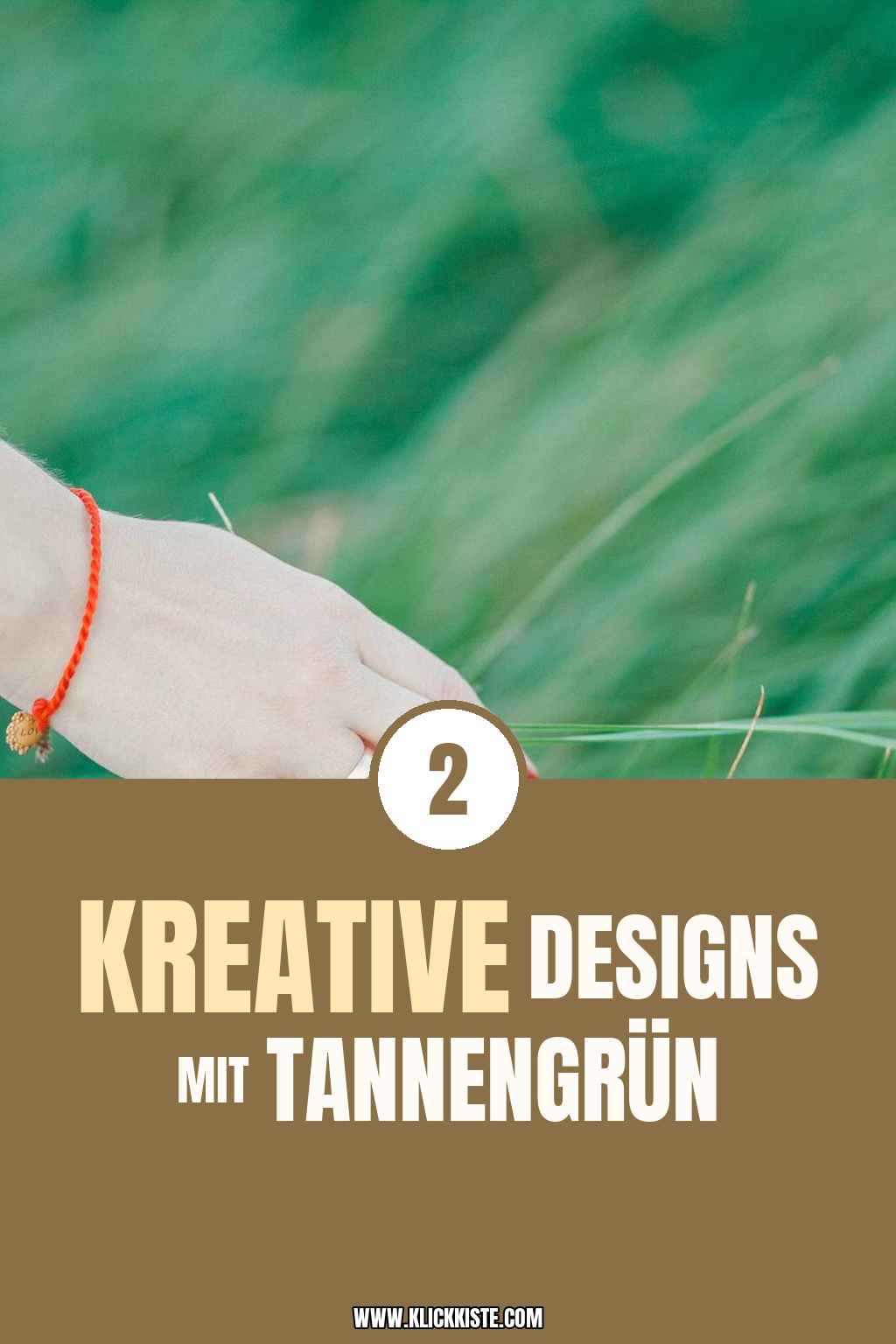Pinterest Pin Kreative Designs mit Tannengrün