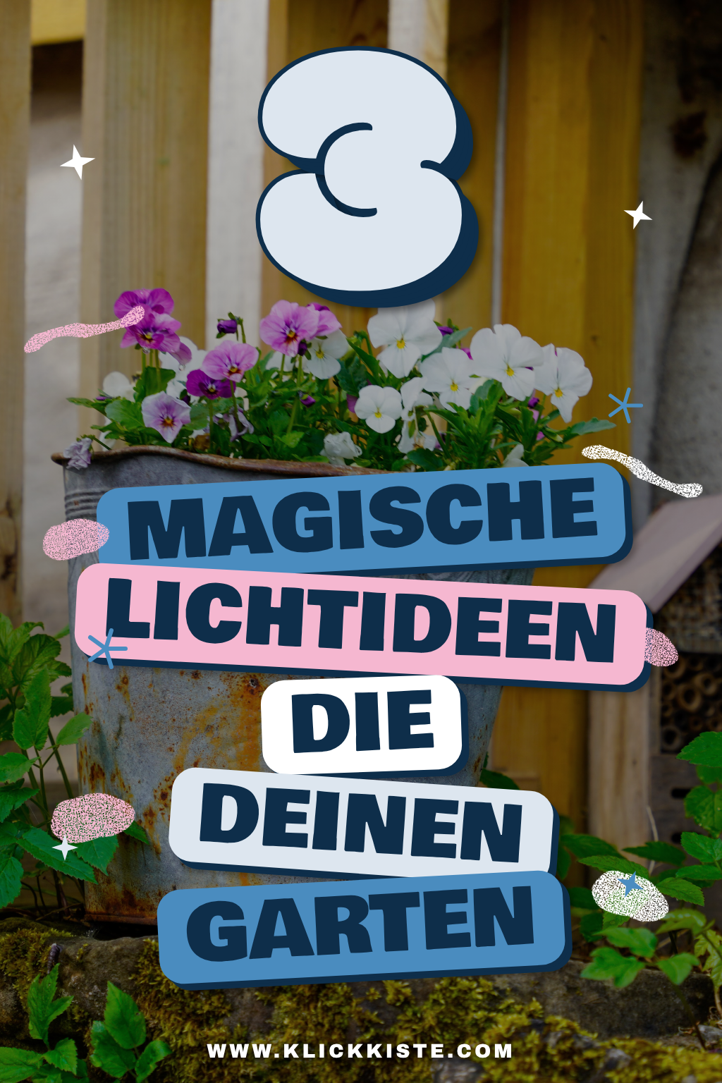 Pinterest Pin So schaffst du mit Licht magische Gartenmomente