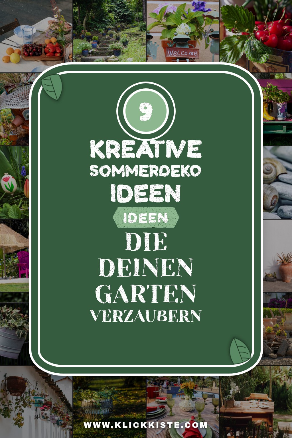 9 kreative Sommerdeko-Ideen die deinen Garten verzaubern